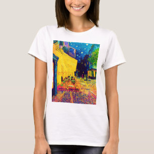 Vincent Van Gogh - Café-Terrasse bei Nacht Pop Art T-Shirt