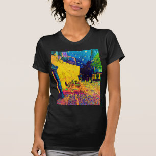 Vincent Van Gogh - Café-Terrasse bei Nacht Pop Art T-Shirt