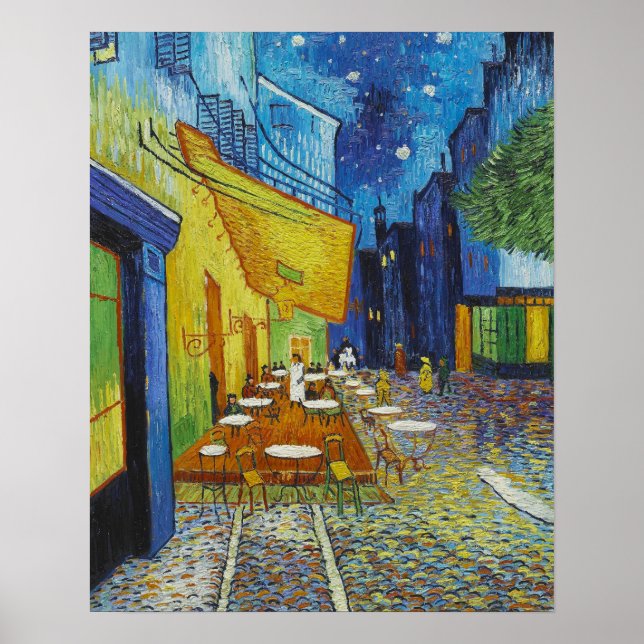 Vincent Van Gogh, Cafè Terrasse bei Nacht Poster (Vorne)