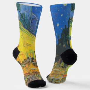 Vincent Van Gogh Cafe Terrasse Masterpiece Socken
