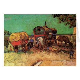 Vincent van Gogh - Campement de Tsiganes Caravanes
