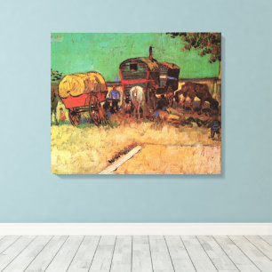 Vincent van Gogh - Campingplatz der Sinti und Roma Leinwanddruck