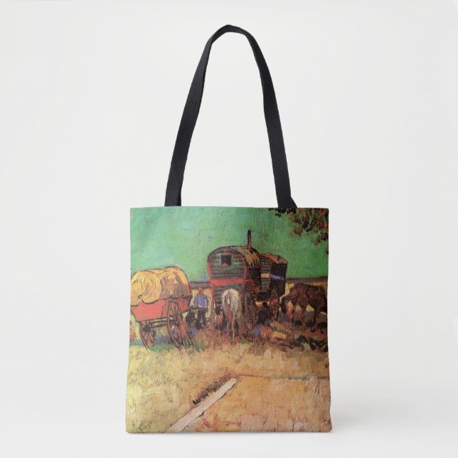 Vincent van Gogh - Campingplatz der Sinti und Roma Tasche (Vorderseite)