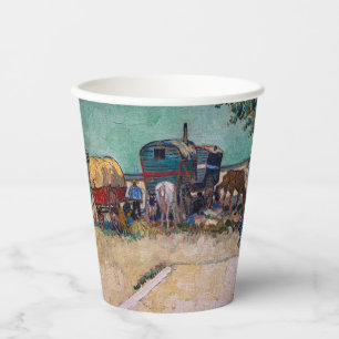 Vincent Van Gogh - Caravans, Sinti und Roma Camp b Pappbecher
