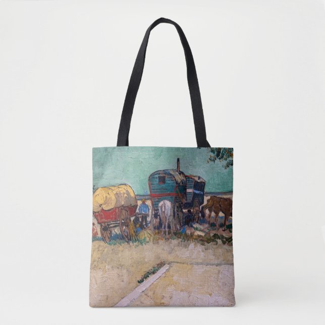 Vincent Van Gogh - Caravans, Sinti und Roma Camp b Tasche (Vorderseite)