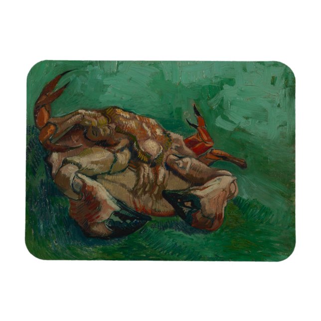 Vincent Van Gogh, Crab auf der Rückseite Magnet (Horizontal)