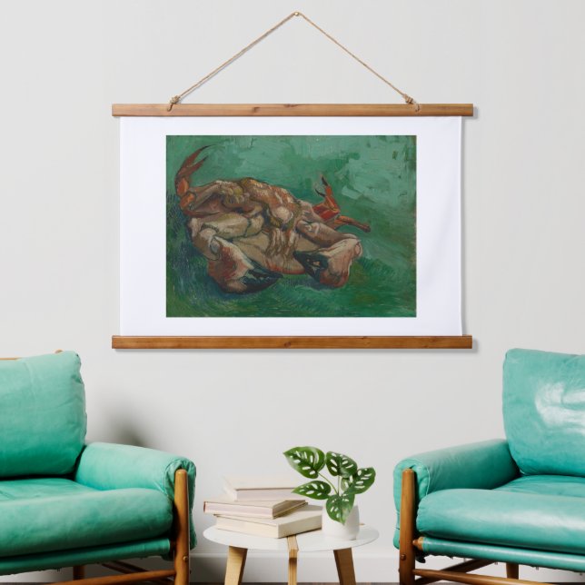 Vincent Van Gogh, Crab auf der Rückseite Wandteppich Mit Holzrahmen (Wohnzimmer)