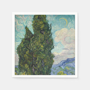 Vincent van Gogh - Cypresses Serviette