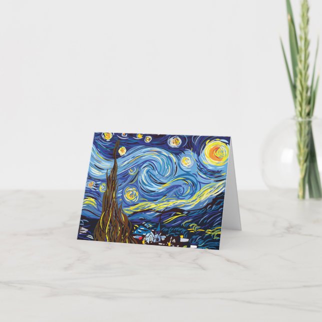 Vincent van Gogh danken Ihnen zu kardieren Dankeskarte (Vorderseite)