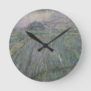 Vincent van Gogh   das Gewitter Runde Wanduhr