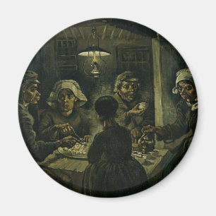 Vincent van Gogh das Kartoffel-Esser-Malen. Kunst Magnet