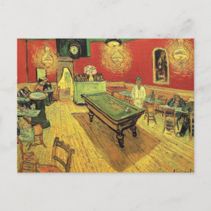 Vincent Van Gogh - Das Nachtcafé Fine Art Postkarte