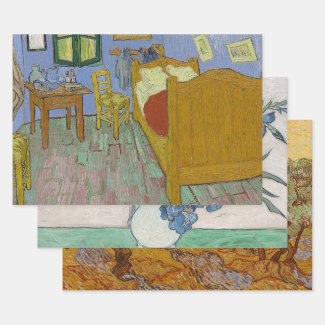 Vincent Van Gogh Das Schlafzimmer Geschenkpapier Set (Set)