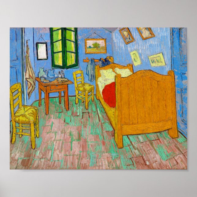 Vincent Van Gogh Das Schlafzimmer in Arles Poster (Vorne)