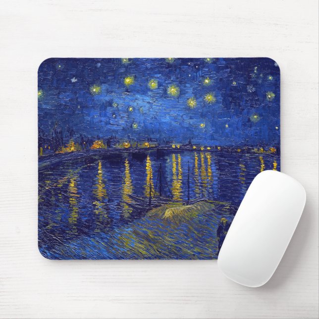 Vincent Van Gogh, Das Sternennacht-Gemälde Mousepad (Mit Mouse)