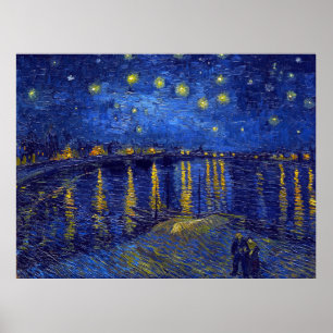 Vincent Van Gogh, Das Sternennacht-Gemälde Poster