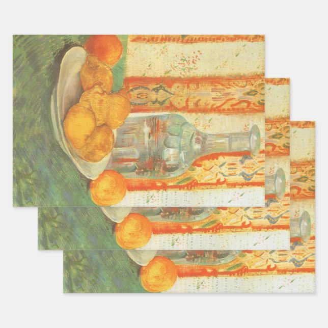 Vincent van Gogh - Decanter und Zitronen auf einer Geschenkpapier Set (Set)