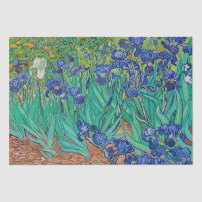Vincent Van Gogh Decoupage Decoupaging Blume Seidenpapier (Vorderseite)