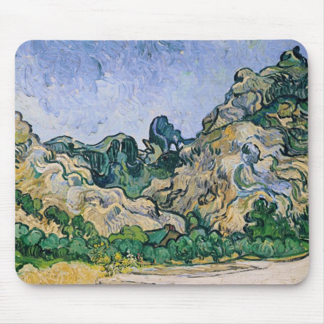 Vincent van Gogh | der Alpilles, 1889 Mousepad (Vorne)