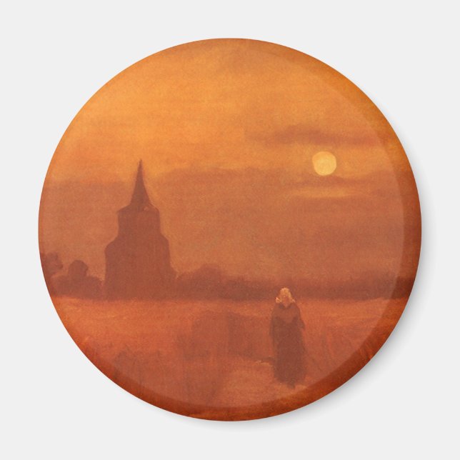 Vincent van Gogh - Der alte Turm im Feld Magnet (Vorne)