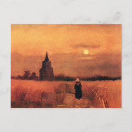 Vincent Van Gogh - Der alte Turm in den Feldern Postkarte