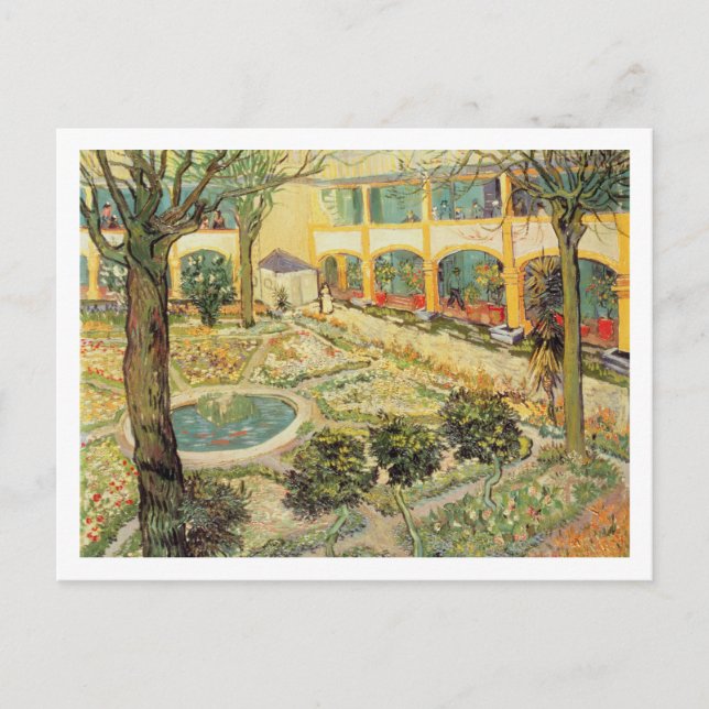 Vincent van Gogh | Der Asylgarten in Arles Postkarte (Vorderseite)