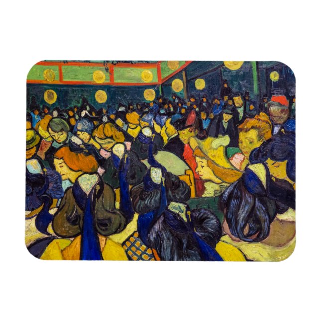 Vincent van Gogh - Der Ballsaal in Arles Magnet (Horizontal)