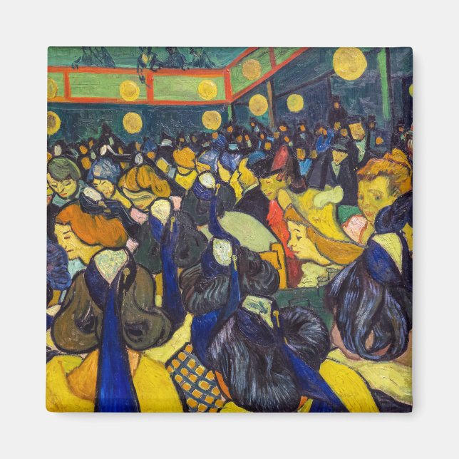 Vincent van Gogh - Der Ballsaal in Arles Magnet (Vorne)