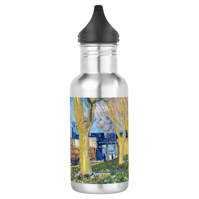 Vincent van Gogh - Der blaue Zug Edelstahlflasche (Links)