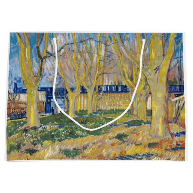 Vincent van Gogh - Der blaue Zug Große Geschenktüte (Vorderseite)