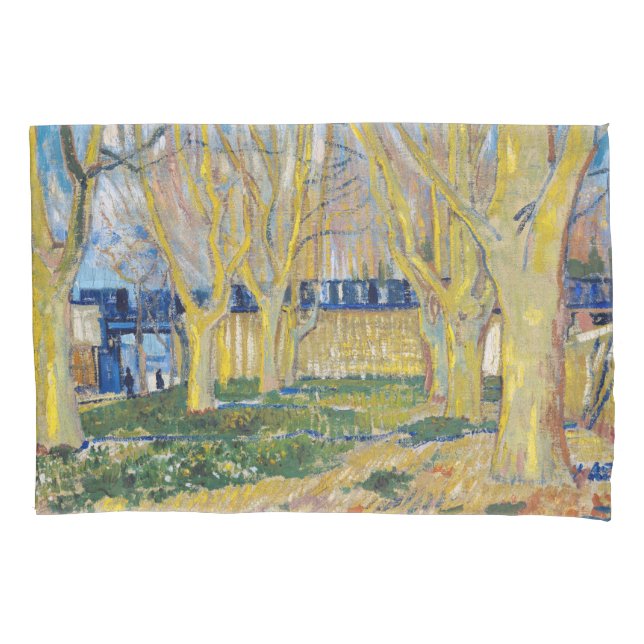 Vincent van Gogh - Der blaue Zug Kissenbezug (Vorderseite)