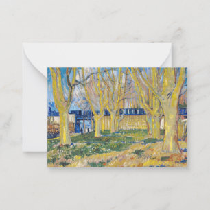 Vincent van Gogh - Der Blaue Zug Mitteilungskarte