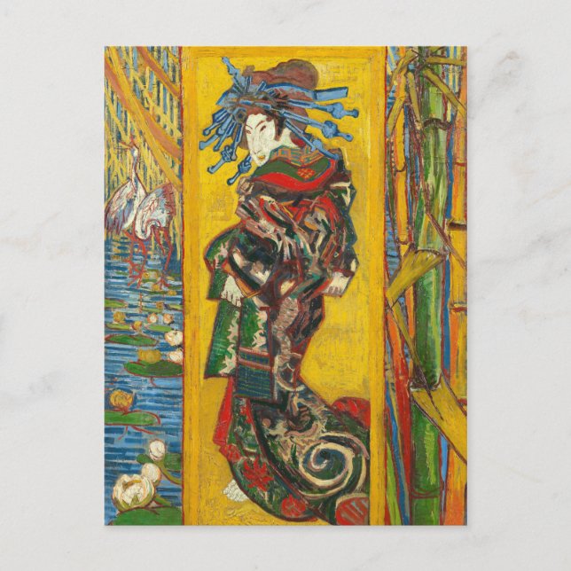 Vincent Van Gogh Der Courtesan nach Eisen Postkarte (Vorderseite)