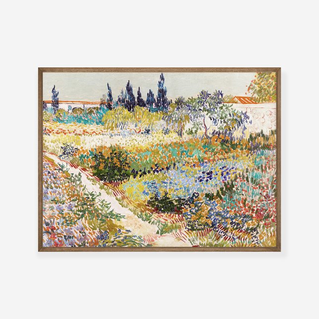 Vincent van Gogh Der Garten am Arles 1888 Gemälde Poster (Von Creator hochgeladen)