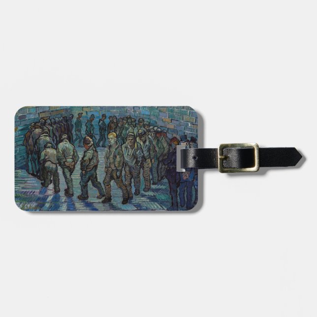 Vincent van Gogh - Der Hof des Gefängnisses Gepäckanhänger (Vorderseite horizontal)