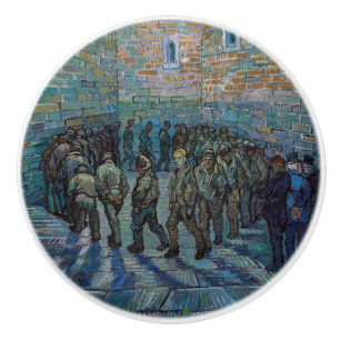 Vincent van Gogh - Der Hof des Gefängnisses Keramikknauf