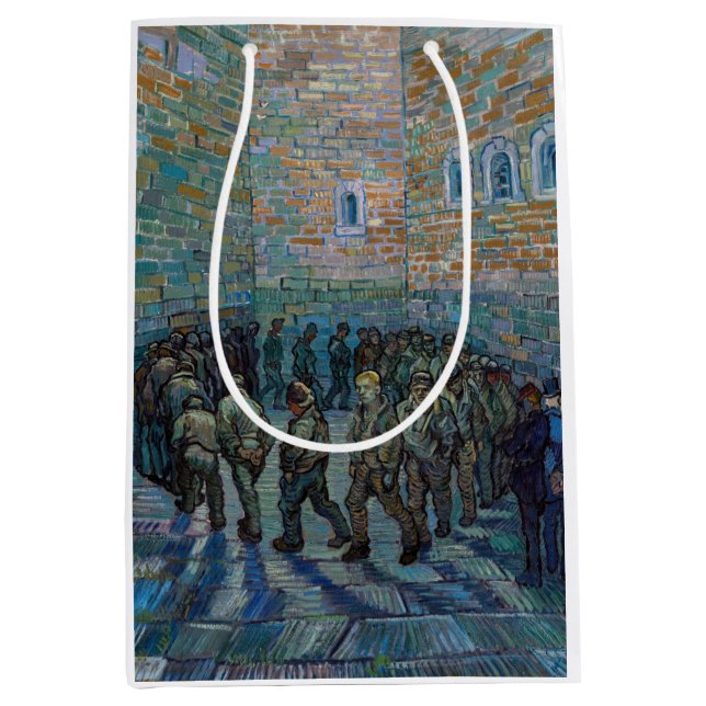 Vincent van Gogh - Der Hof des Gefängnisses Mittlere Geschenktüte (Vorderseite)
