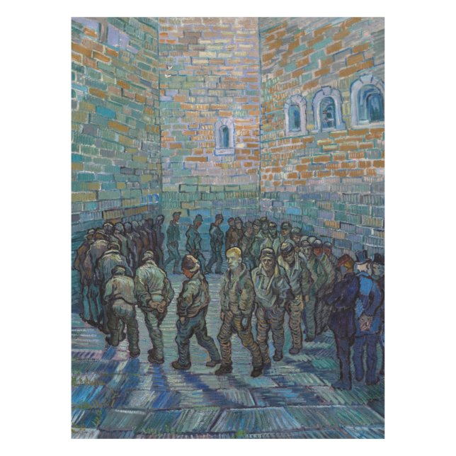 Vincent van Gogh - Der Hof des Gefängnisses Tischdecke (Vorderseite)