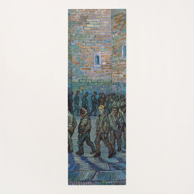 Vincent van Gogh - Der Hof des Gefängnisses Yogamatte (Rückseite)