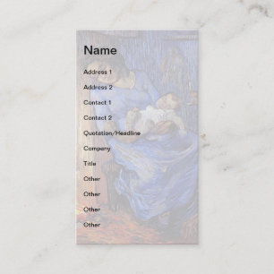 Vincent Van Gogh - Der Mann ist auf See Fine Art Visitenkarte