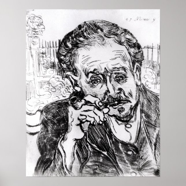 Vincent van Gogh | Der Mann mit der Rohrleitung Poster (Vorne)