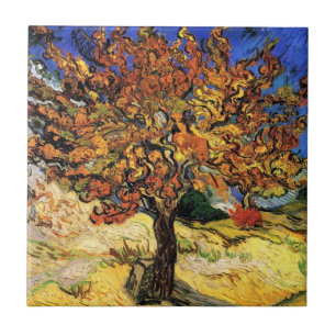 Vincent Van Gogh - Der Maulbeerbaum Fine Art Fliese