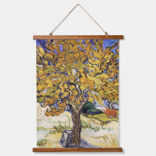 Vincent van Gogh - Der Maulbeerbaum Wandteppich Mit Holzrahmen