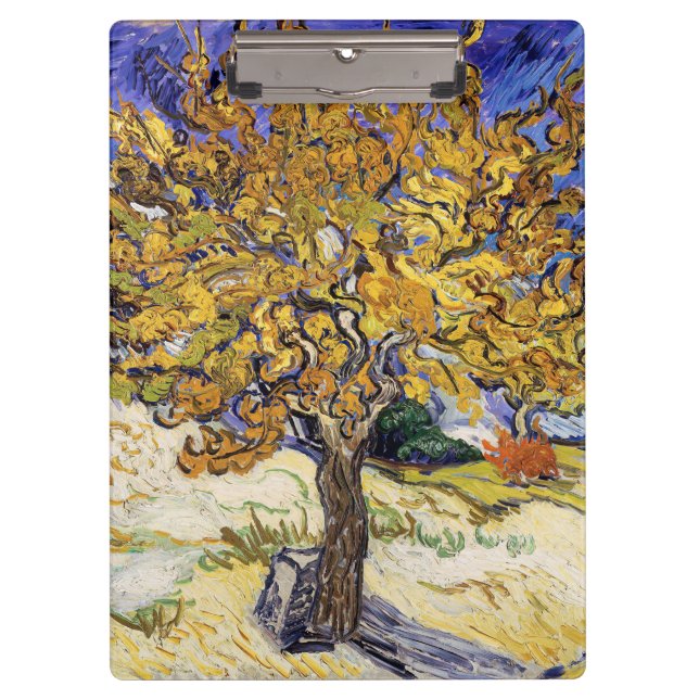 Vincent van Gogh - Der Mulberry-Baum Klemmbrett (Vorderseite)