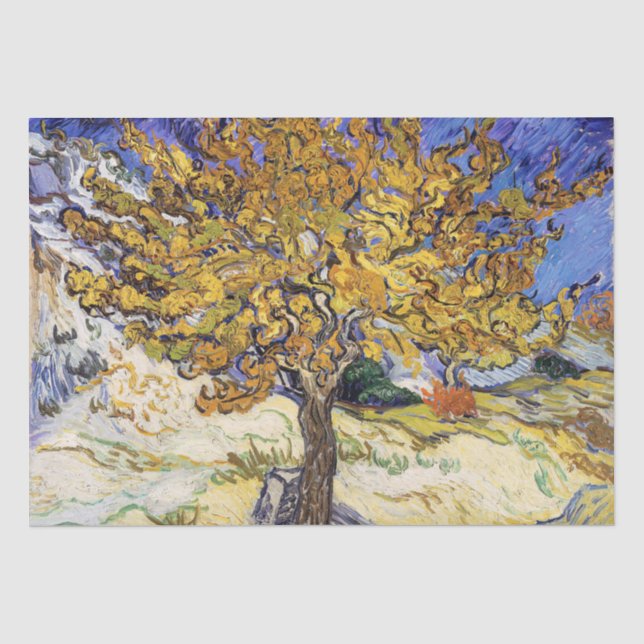 Vincent van Gogh - Der Mulberry-Baum Seidenpapier (Vorderseite)