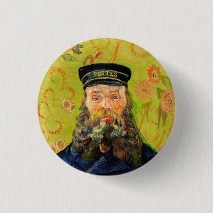 Vincent Van Gogh Der Postbote Joseph Roulin Button