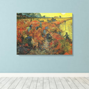 Vincent van Gogh - Der rote Weinberg Leinwanddruck