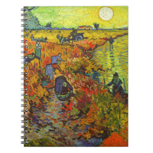 Vincent van Gogh - Der rote Weinberg Notizblock