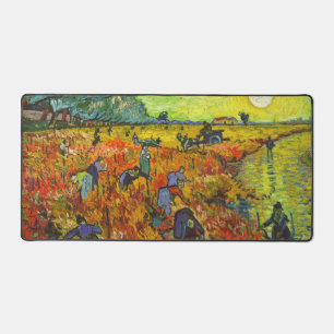 Vincent van Gogh - Der rote Weinberg Schreibtischunterlage