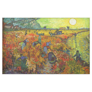 Vincent van Gogh - Der rote Weinberg Stoff